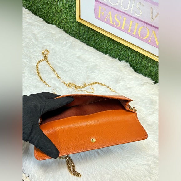 ❤️ Prada Saffiano Leather Wallet On Chain A507U0 - Picture 12 of 14